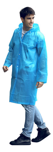 Poncho Impermeable Largo Peva Ligero Y De Alta Calidad Unisx