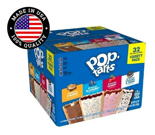 Kellogg's Pop Tarts Variedad 32 Pk/48 G - - g a $46