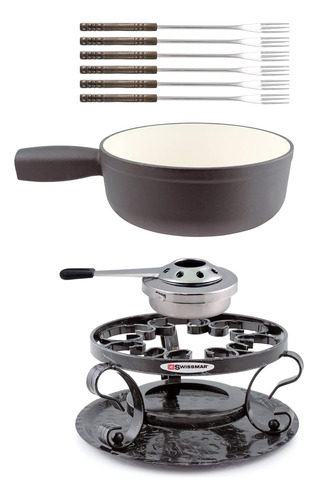 Set De Fondue De Queso De Hierro Fundido Swissmar Lugano, 9