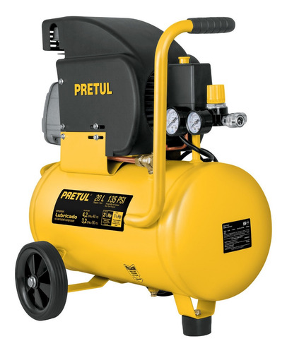 Compresor, 20 L, 3-1/2 Hp (potencia Máxima), 120 V, Pretul