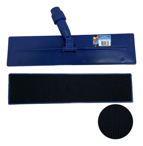 Mop Suporte Lt Big Articulável Giratório C/ Velcro P/ Fibras Cor Azul