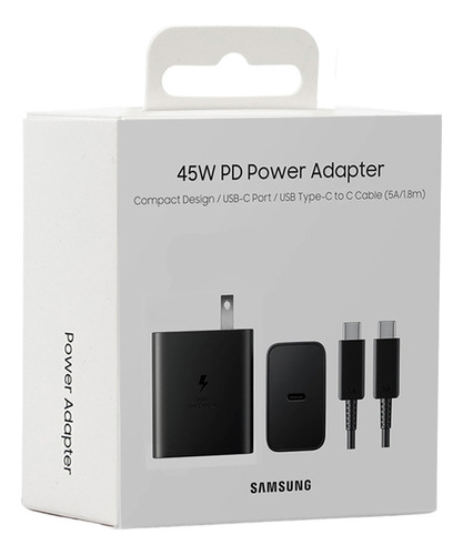 Samsung Cargador 45watts Para Galaxy S23 Plus Ultra 