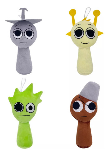 Sprunki Wenda Plushies, Sprunki Soft Y Funs Muñecas 4pcs
