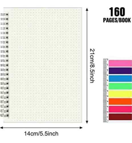 Cuaderno De Espiral Hojas De Punto Bullet Journal 