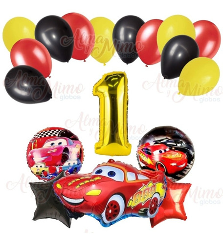 Combo Globos Cars X 18unidades