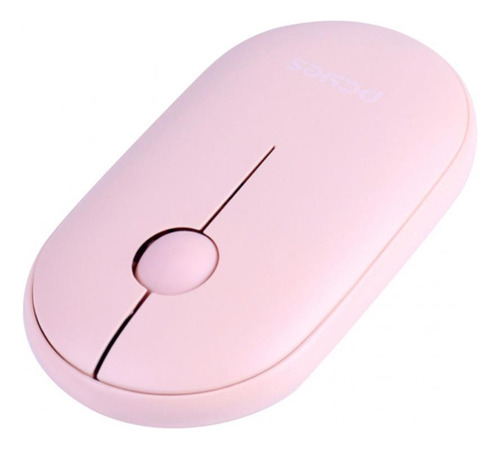 Mouse College Pink Sem Fio Silent Click 1600 Dpi Rosa Pcyes