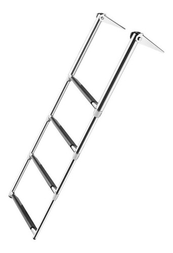 Imagem 1 de 5 de Escada Náutica Boad 4 Degraus 36 Cm Em Aço Inox Lanchas
