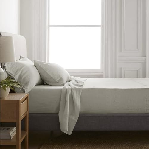 Juego De Sábanas De Lino Y Algodón Para Cama Queen, 4