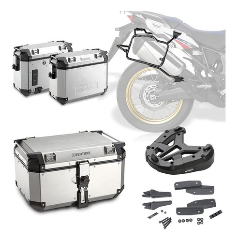 Kit Baules Aluminio Soportes Honda Africa Twin 1000 Kappa