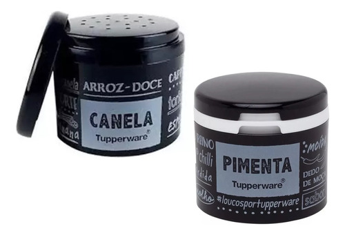 Kit Porta Tempero De Mesa Canela Pimenta | Tupperware