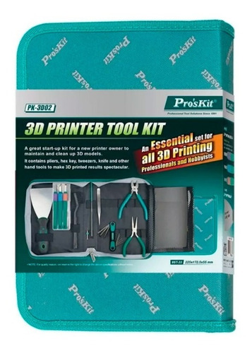 Kit Herramientas Accesorios Impresión 3d Proskit Pk-3d02