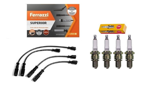 Kit Cables Ferrazzi + Bujías Ngk Fiat Palio - Siena 1.3 Mpi