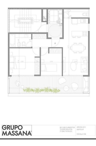 Imagen 2 de 16 de Excelente Piso 3 Amb Con Terraza - Edificio Boutique