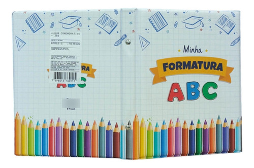 Álbum Comemorativo 80 Fotos 15x21 Formatura Infantil Abc Mom Minha Formatura
