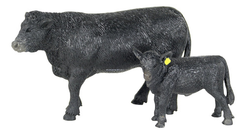 Juguetes Big Country Angus Cow Y Calf 120 Juguetes Scale Far