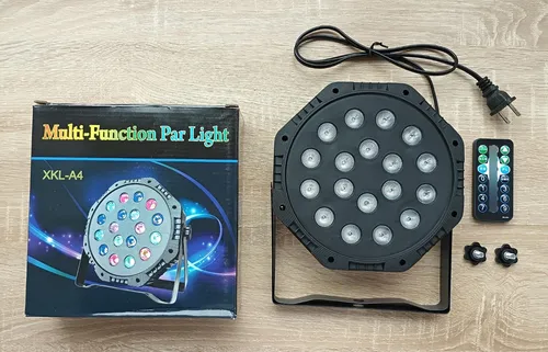 Luz Led Ritmica Dmx + Control 18 Leds Fiestas Dj Discoteca