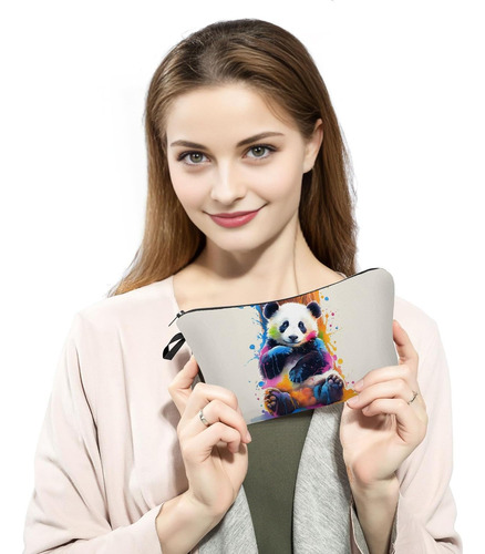 Bolsa De Maquillaje Para Mujer Con Estampado De Globos De Pa