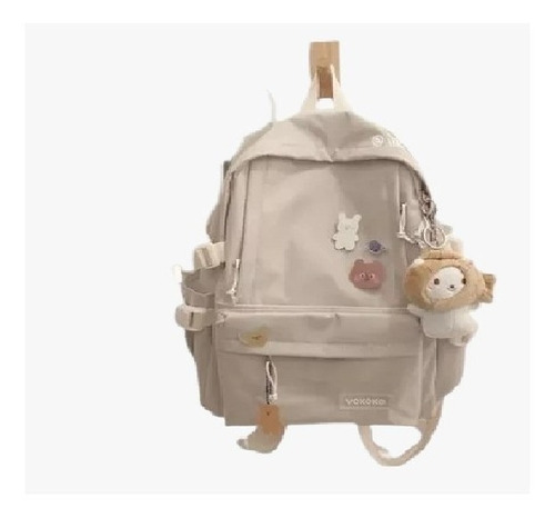 Mochila Escolar Lucky Estilo Coreano Para Mujer