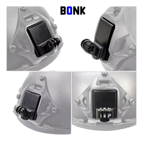 Adaptador De Cámara Gopro, Dji Para Casco Táctico / Airsoft