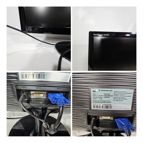 Monitor Samsung Syncmaster Sa300 S20a300b Led Negro (Usado)