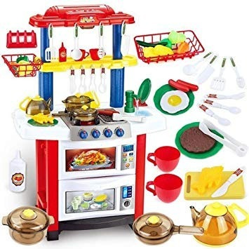 Cocinita Infantil Moderna Chica Cocina Juguete Electrónica
