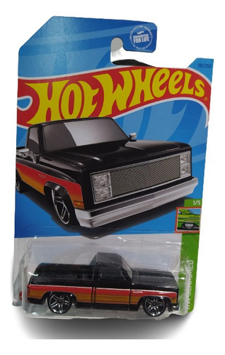 Hot Wheels 83 Chevy Silverado M-1  #191  Ed-2023 Usa Color Negro