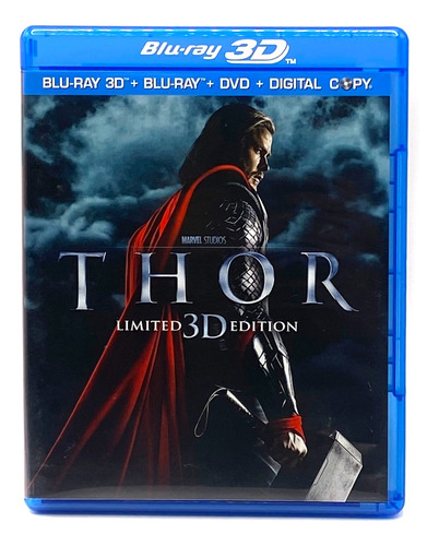 Blu-ray 3d + 2d + Dvd Thor / Limited Edition / Película 2011