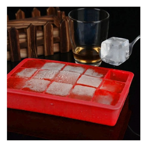Forma Gelo Silicone Tampa 15 Cubos Mimo Style