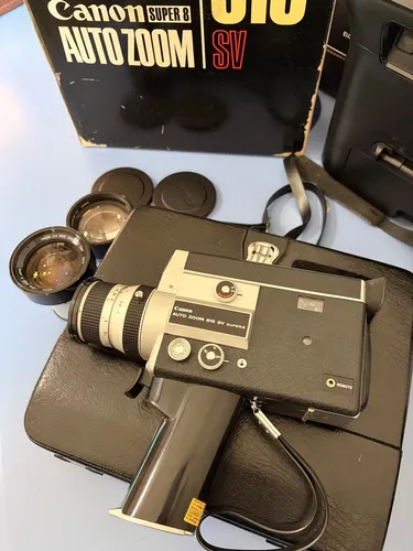 Câmera De Filme Canon 518 Sv Zoom Automático Super 8 Vintage