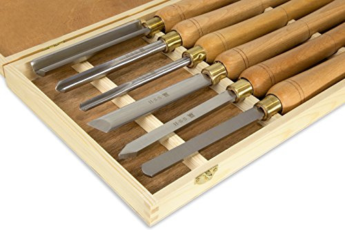 Wen Ch11 - Juego De 6 Cinceles Artesanales Con Cuchillas De