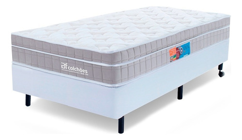 BF Colchões Astro nasa cama box Solteirão colchão molas ensacadas viscoelástico espuma nasa ortopédico D33 com pillow 97cmx203cmx62cm