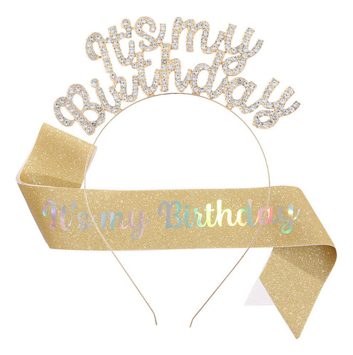 Nuevo Set Ceremonial De Diadema De Cumpleaños Con Hombros It