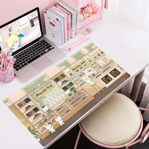 Kawaii Cute Desk Mat Anime Japonés Alfombrilla De Ratón Gran