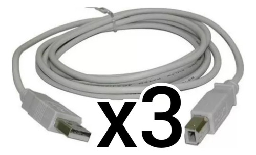 Cable Usb P/impresoras 2.0 / 3mts