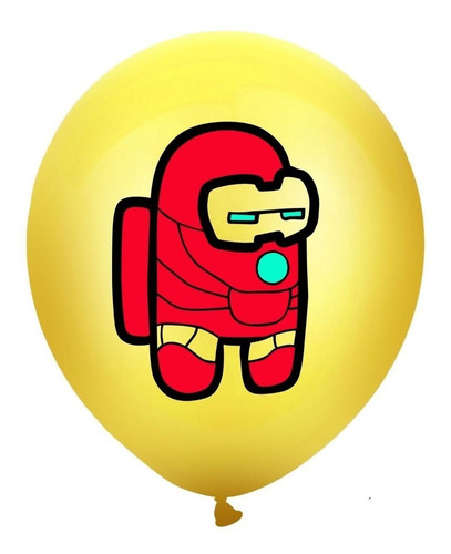 Globos Among Us Superheroes X12 Latex R-12