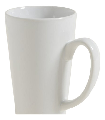 Mug Conico Alto Blanco 460ml Ceramico
