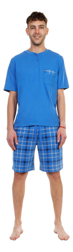 Pijama Hombre Tejido De Punto Algodón Suave Mc/pc Jm6