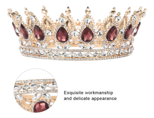 Tiara De Corona De Boda, Tiara De Diamantes De Imitación