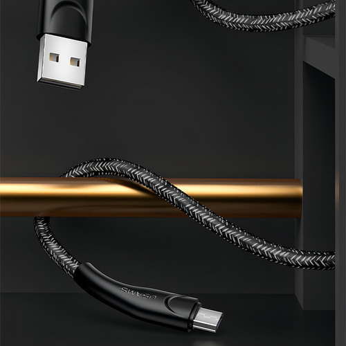 Cabo Usb Usams Usb A Pra Micro Usb Máx. 2a 2metros Preto