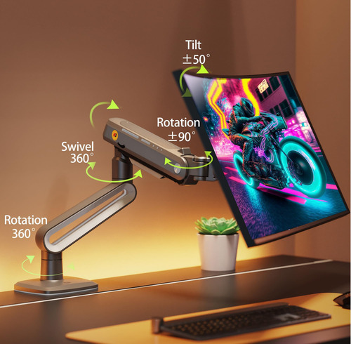 Brazo De Juego Ergonómico Nb Para Monitores De 27 A 50 Pulga
