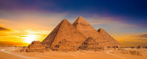 Piramides De Egipto 60x140cm Cuadro Canvas En Bastidor