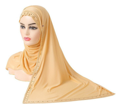 H092 Amira Pull On Hijab Con Chal Envolver Hijab Con Sto