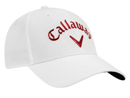 Gorra Golf Callaway Liquid Metal Blanco - Rojo