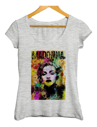 Remera Madonna Colores Vibrantes Diseño Melange