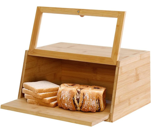 Panera De BambĂș Para Encimera De Cocina, Contenedor De Almac