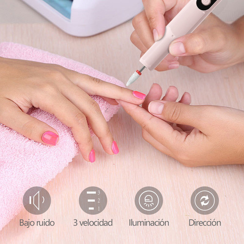 Kit De Uñas Taladro De Uñas Lima De Uñas Eléctrica Motor De