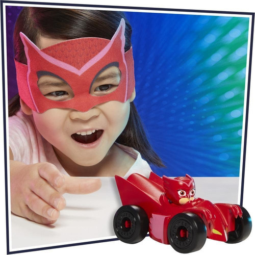 Pj Masks - Vehículo Y Antifaz De Ululette