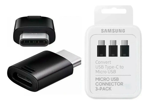 Adaptador Samsung Usb Tipo C A Micro-usb Ee-gn930 X 3 Pp