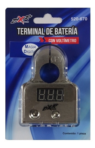 Terminal De Bateria Con Voltimetro Radox 520-670 Dxr