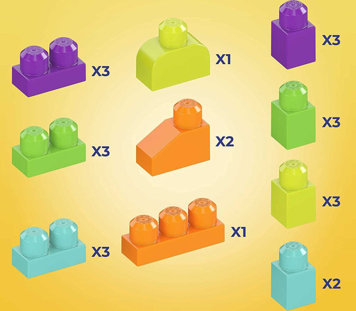 Mega Bloks De 25 Piezas Legos